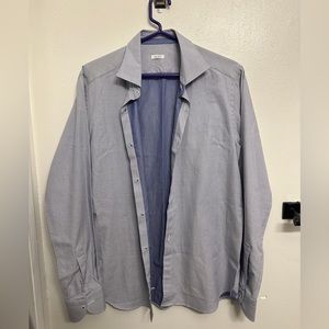 CALIBAN men’s blue button down